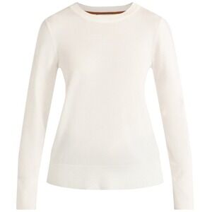 Free Assembly Womens Sweater Size M Cream Crewneck Cozy Yarn Knit Pullover